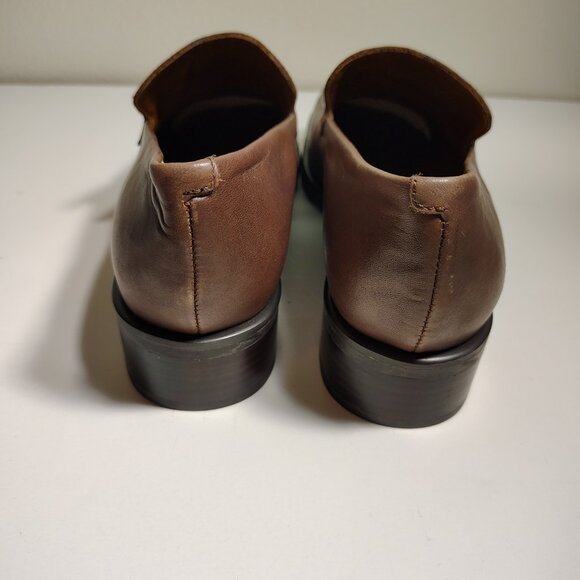 Franco Sarto Flex Loafers Oxford Slip-on Shoes Business Casual Office Brown - Picture 4 of 9